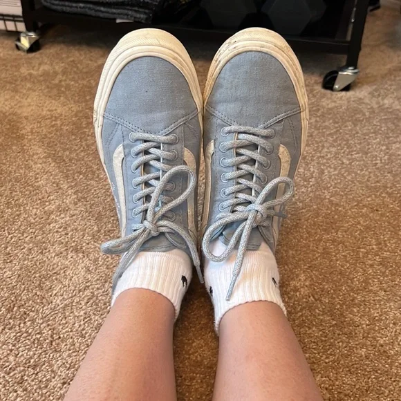 Floral Vans Old Skool Skate Shoes - Picture 6 of 7